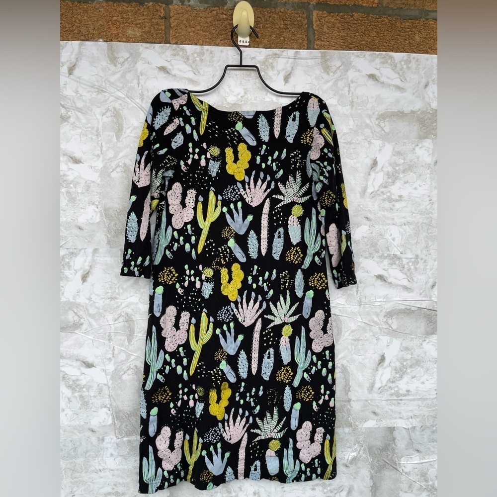 Thief And Bandit Floral Cactus Saguaro Hand Painted Tunic Dress Small — image 4 of 7